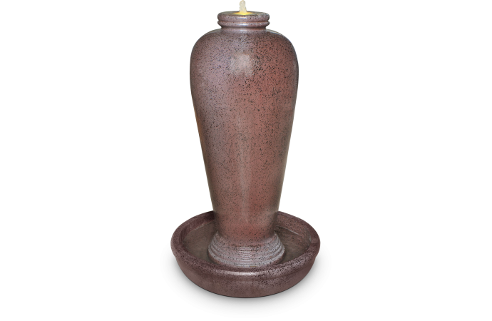 Фонтан classic ваза  тёмный камень малая